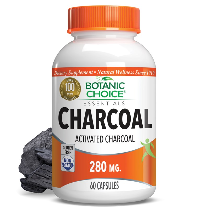 Activated Charcoal Capsules 280 mg.